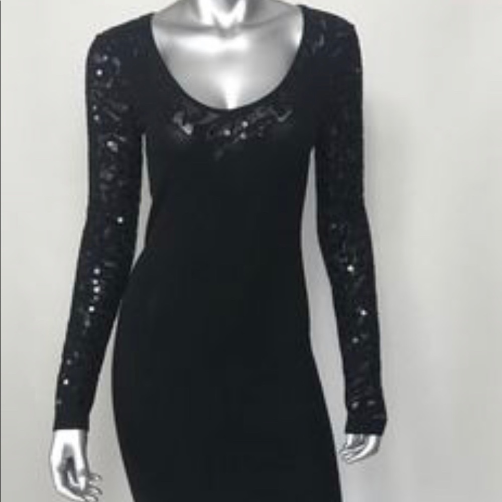 NWOT Victoria Secret Black lace bodycon dress